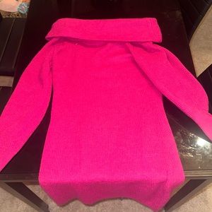 off the shoulder sweater dress